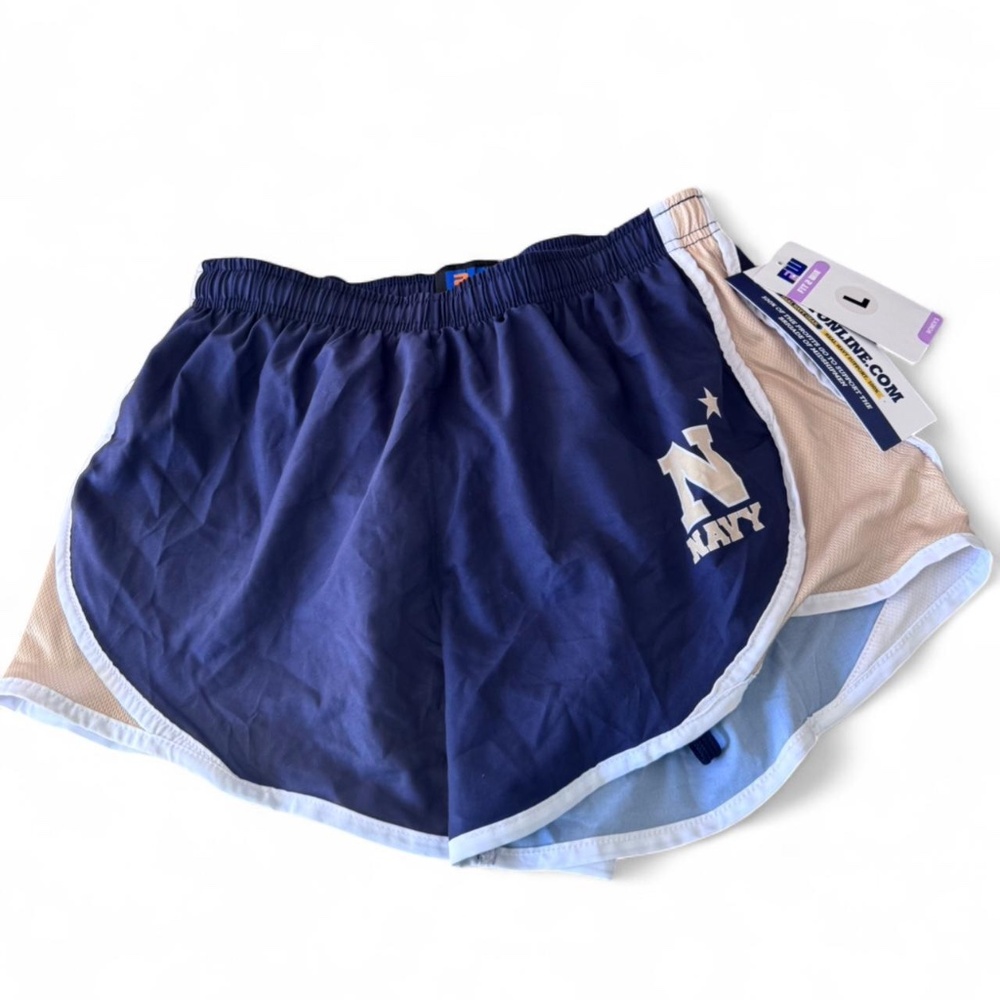 F2W NWT NAVY WOMENS ATHLETIC SHORTS SIZE LARGE